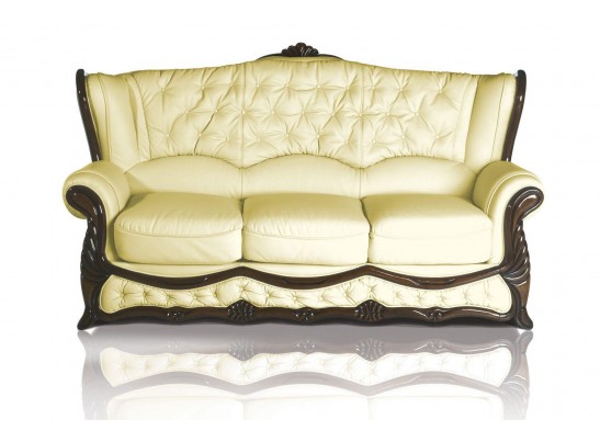 Диван трехместный "ПРАГА" (нат. кожа)