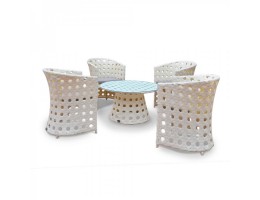 Обеденная группа на 4 персоны KM-0009 (белый)