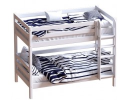 Двухъярусная кровать с лестницей Авалон (массив)