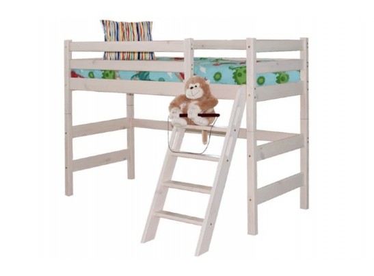 Полувысокая кровать "Соня" Вариант 6 (с наклонной лестницей)