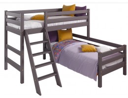 Угловая кровать "Соня" Вариант 8 с наклонной лестницей