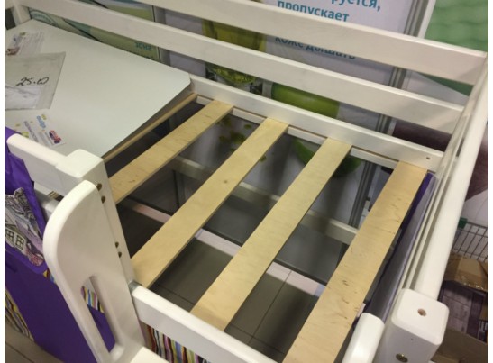 Кровать чердак Соня Вариант 6 (с наклонной лестницей)