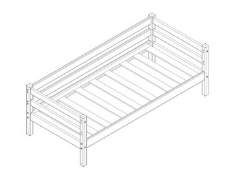 Кровать Соня Вариант 2 (с задней защитой)