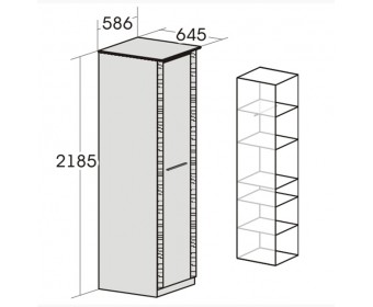 Шкаф 1-дверный для спальни "Элана" (бодега)