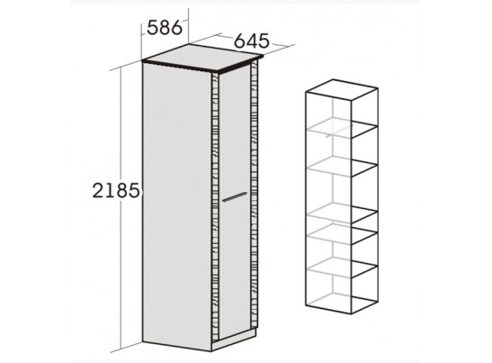 Шкаф 1-дверный для спальни "Элана" (бодега)