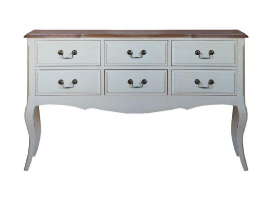 Консоль с 6 ящиками ST9358 (белая карамель)