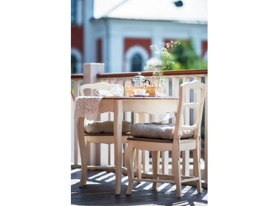 Круглый обеденный стол (малый) ST9352S (белая карамель)