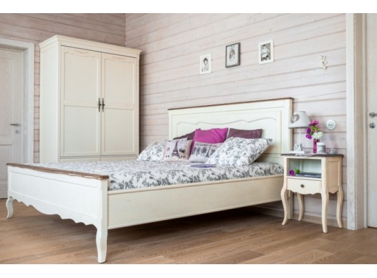 Платяной шкаф на ножках с 4 ящиками ST9327KR-2 (белая карамель)