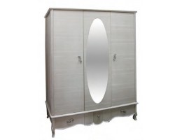 Шкаф для одежды Лаура 3х дверный с ящиками в стиле прованс  ММ-267-01/03