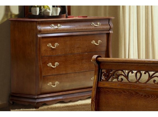 Комод Оскар с 4 ящиками, орех ММ-216-04