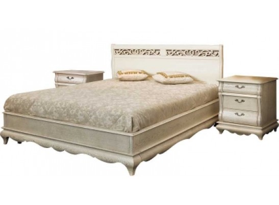 Кровать Оскар без изножья, белая эмаль с ТП ММ-216-02/12Б2