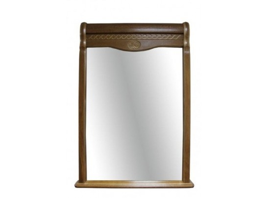 Зеркало прямоугольное Лика в раме из натурального дерева с орнаментом ММ-137-05