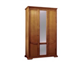 Шкаф для одежды Лика из натурального дерева с двумя отделениями, цвет медовый дуб ММ-137-01/03