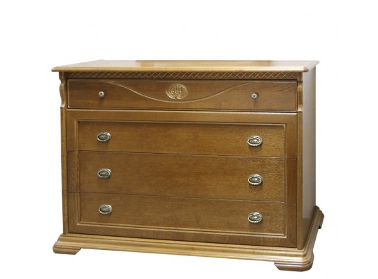 Спальный гарнитур Лика в цвете белая эмаль из натурального дерева