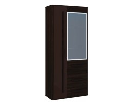 Шкаф-витрина МН-127-02 (/1), орех шоколадный