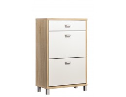 Тумба для обуви Домино ВК-04-23, белый/дуб сонома