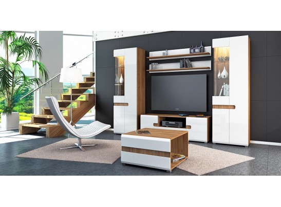 Тумба ТВ Леонардо МН-026-02, белый