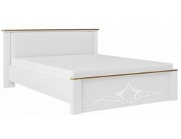 Кровать двуспальная Либерти МН-313-01, белый глянец