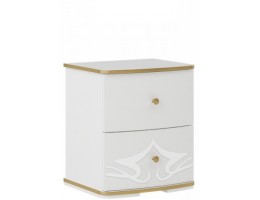 Тумба прикроватная Либерти МН-313-02, белый глянец