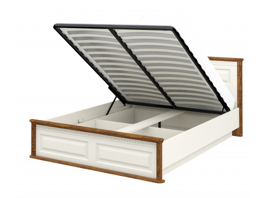 Кровать в спальню Марсель МН-126-01, крем+дуб кантри