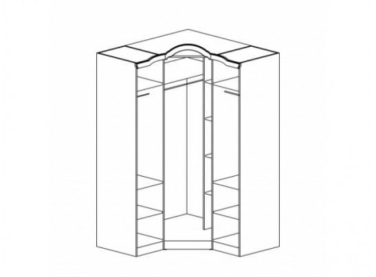 Спальный гарнитур Орхидея СП-002, белый полуглянец
