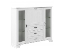 Тумба-витрина Юнона МН-132-19, белый