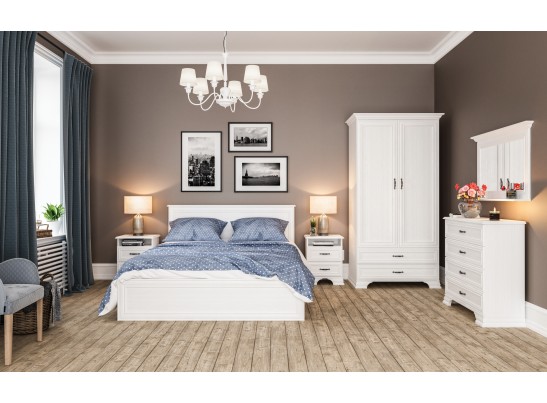 Комод бельевой Юнона МН-132-06, белый