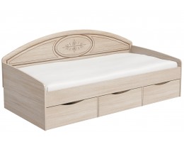 Кровать односпальная Василиса СП-001-12П, дуб белёный