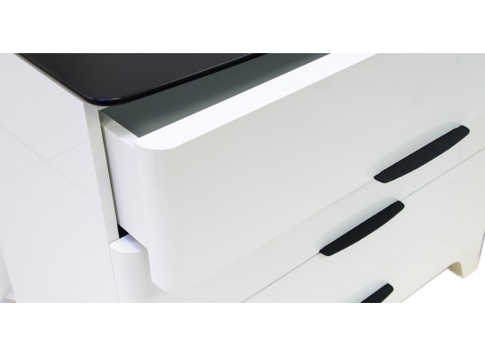 Комод 3-ящика Верона МН-024-06, белый глянец