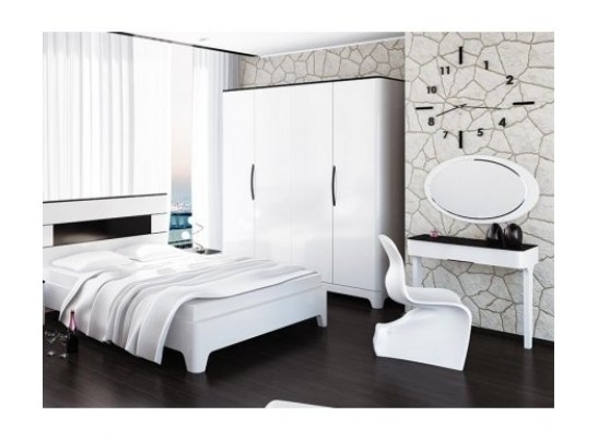 Туалетный столик приставной Верона МН-024-07, белый глянец