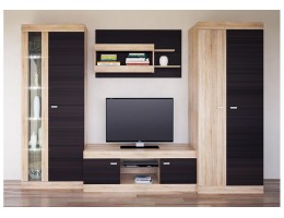 Модульная стенка Веста МН-130, дуб сонома/дуб ниагара