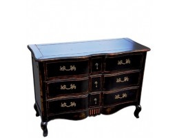 Комод 9 ящиков DF815 S1,черный