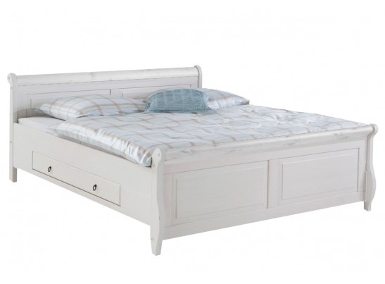 Кровать двуспальная Мальта с ящиком - 180х200 (массив) Кровать двуспальная Мальта с ящиком - 180х200 (массив)