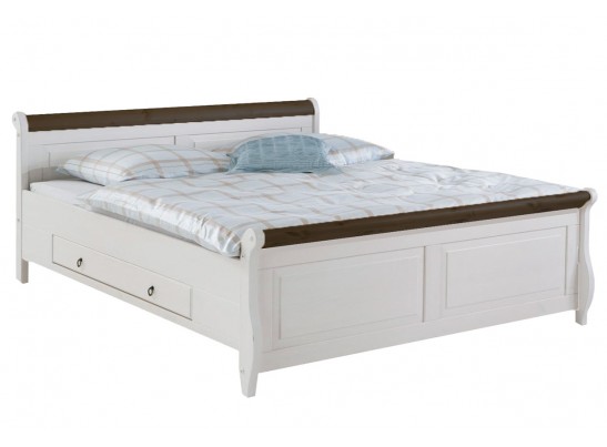 Кровать двуспальная Мальта с ящиком - 180х200 (массив) Кровать двуспальная Мальта с ящиком - 180х200 (массив)