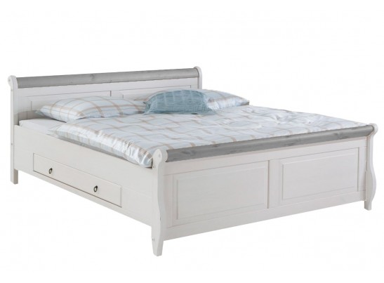 Кровать двуспальная Мальта с ящиком - 180х200 (массив) Кровать двуспальная Мальта с ящиком - 180х200 (массив)