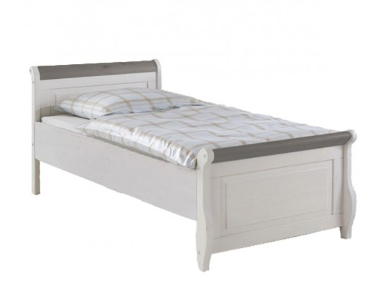 Кровать односпальная Мальта без ящика - 100х200 (массив)