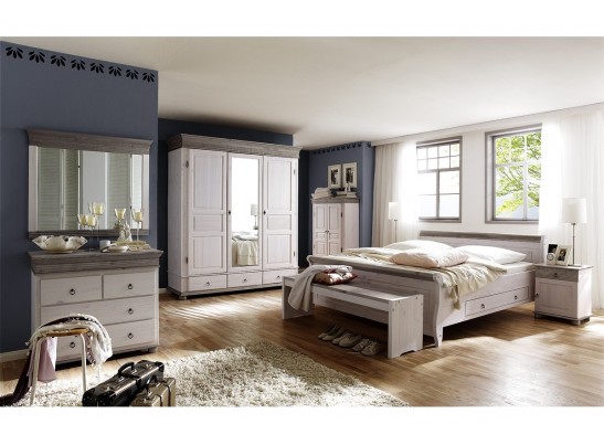 Кровать двуспальная Мальта с ящиком - 180х200 (массив) Кровать двуспальная Мальта с ящиком - 180х200 (массив)