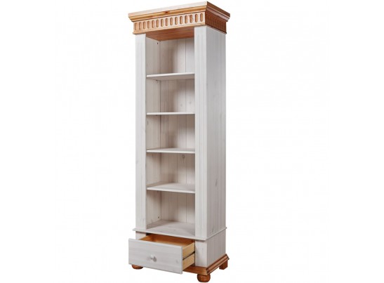 Стеллаж Хельсинки с ящиком 69x199x42,5 (массив)