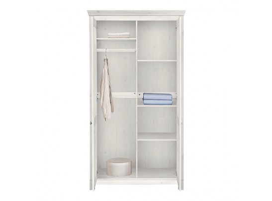 Шкаф для одежды "Рауна" 20 (белый воск УКВ)