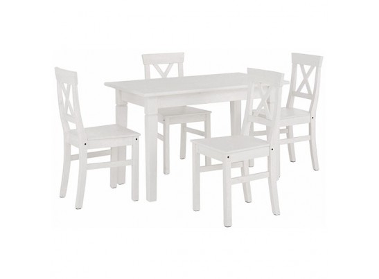 Стол Мадрид, без вставки (белый воск)