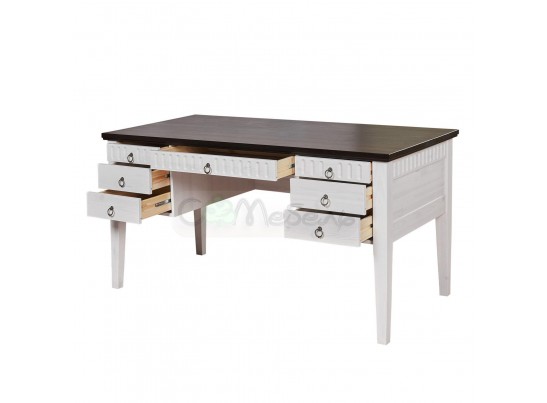 Стол письменный Хельсинки 07 2-х тумбовый (массив)