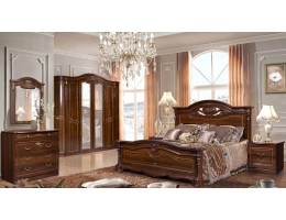 Спальный гарнитур Сорренто 1Д2 темный орех