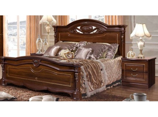Спальный гарнитур Сорренто 1Д2 темный орех