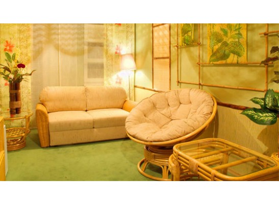 Кресло Папасан вращающееся с матрасом 23/01В