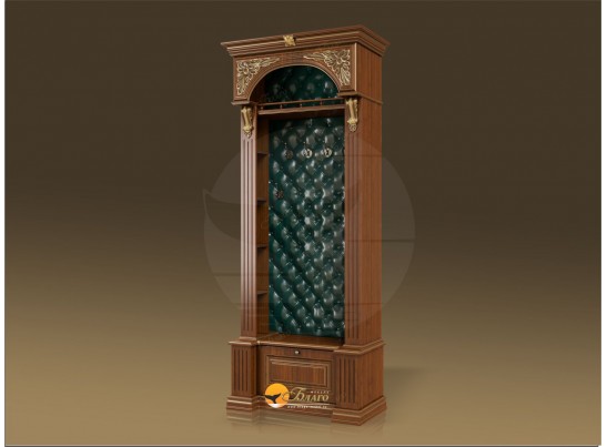 Прихожая Б11.5-1 (каретная стяжка) Орех/патина золото в Ростове-на-Дону