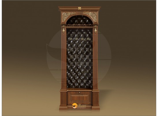 Прихожая Б11.5-1 (каретная стяжка) Орех/патина золото в Ростове-на-Дону