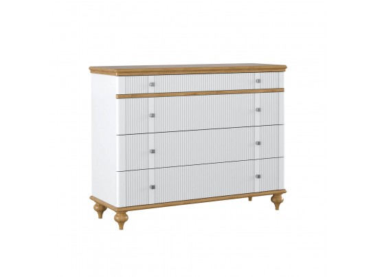 Комод "Рандеву" 04 (белый, серый) в Ростове-на-Дону