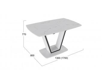 Стол обеденный «Дели» Тип 1 Белый