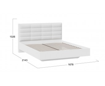 Кровать без ПМ «Агата» Тип 1 (без подъемного механизма) Белый
