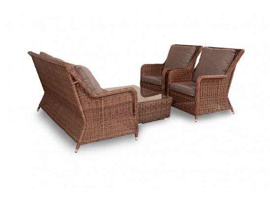 "Гляссе" лаунж-зона из искусственного ротанга, цвет коричневый в Ростове-на-Дону "Гляссе" лаунж-зона из искусственного ротанга, цвет коричневый в Ростове-на-Дону